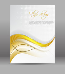 Poster - Business flyer template, vector brochure or cover design