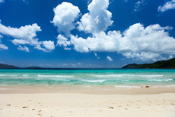 Beautiful tropical beach at Caribbean