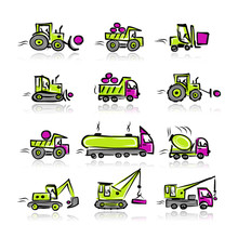Set Of Construction Equipment For Your Design