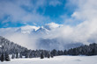 french alps in winter