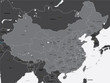 Black and white map of China