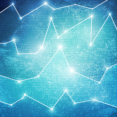 Poster - Turquoise glowing grunge background