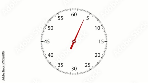 Clock Face Timer 60 Seconds Interval Stock Video Adobe Stock