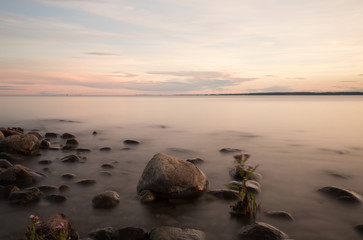 Wall Mural - Swedish coastline a warm summers day