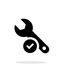 Sticker - Repair icon on white background.