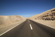 Road through the desert. Atacama Desert, Chile