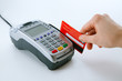 Paying with credit card terminal