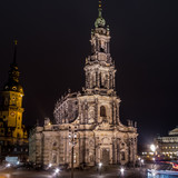 Fototapeta Miasto - Dresdner Hofkirche am Abend