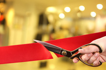 Grand Opening, Cutting Red Ribbon