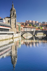 Wall Mural - Old town of Bilbao, Basque Country (Spain)