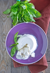 Wall Mural - fresh ricotta