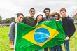 © william87 - Multiethnic Group of Friends with Brazilian Flag