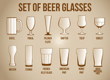 SET OF BEER GLASSES