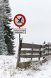 Schifahren und Rodeln verboten!