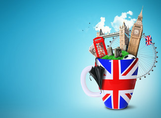 Wall Mural - Britain cup