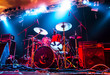 © DWP - Music Instruments, Amplifier, Drums/Guitar on empty stage