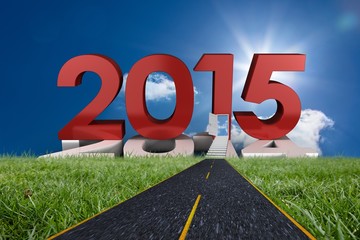 Poster - Composite image of road