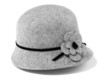 grey felt hat
