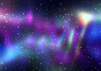Wall Mural - magic space lights
