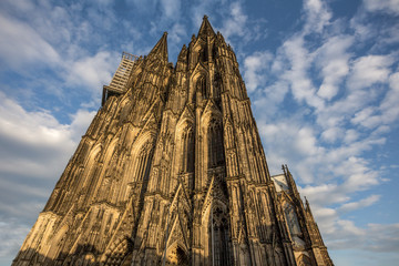 Wall Mural - Cologne cathedral cloudscape