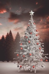 Poster - Composite image of christmas tree