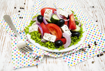 Poster - Fresh Greek salad