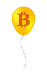 Poster - balloon illustration with a currency sign