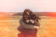 © arthurhidden - Landscape portrait of young beautiful stylish couple sensual and
