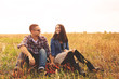 © arthurhidden - Landscape portrait of young beautiful stylish couple sensual and