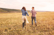 © arthurhidden - Landscape portrait of young beautiful stylish couple sensual and
