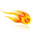 fireball orcomet vector illustration