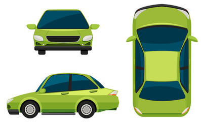 Wall Mural - A green vehicle