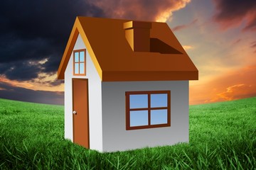 Poster - Composite image of house