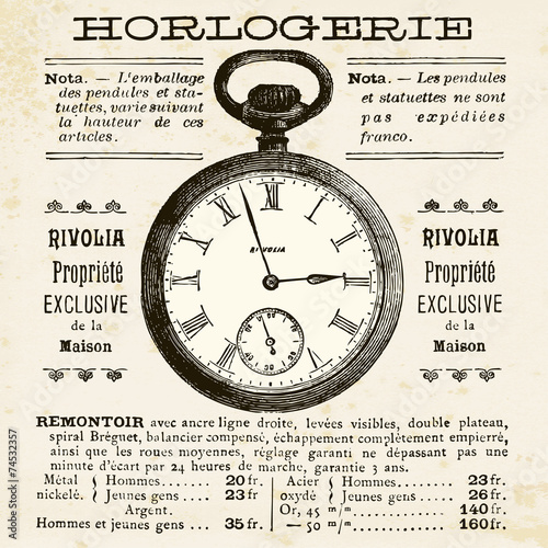 Plakat na zamówienie Horlogerie