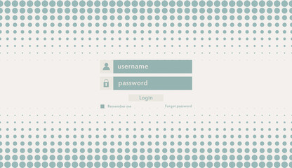 Modern login form for website