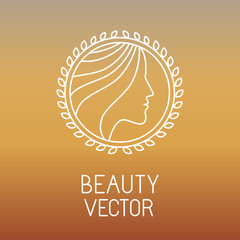 Poster - Vector beauty and spa line logo