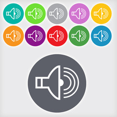 Wall Mural - speaker volume sign icon