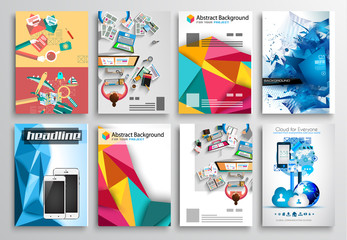 Poster - Set of Flyer Design, Infographics. Brochure Designs