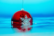 © shevtsovy - new year tree decoration flowing in the blue water