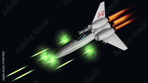 Fotomural starfighter shooting his four guns