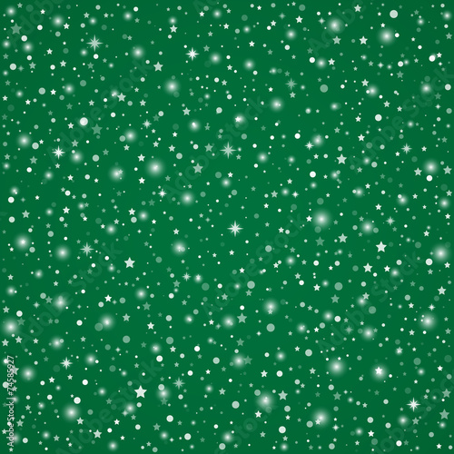Dekoracja na wymiar  zielone-tlo-boze-narodzenie-z-blyszczacymi-gwiazdami-i-platkami