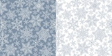 Seamless Pattern With Snowflakes
