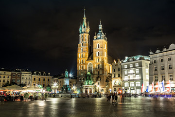 Wall Mural - St. Mary's Church in Krakow