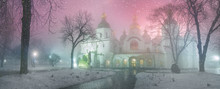Blizzard And Rain Enveloped Kiev