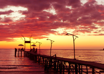 Poster - Path to the Night Jetty to Eternity