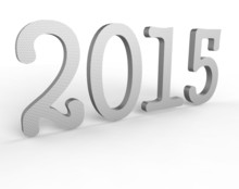 New Year Text 3d 2015