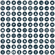 100 Finance Icons.