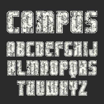 Sans serif font in sport style