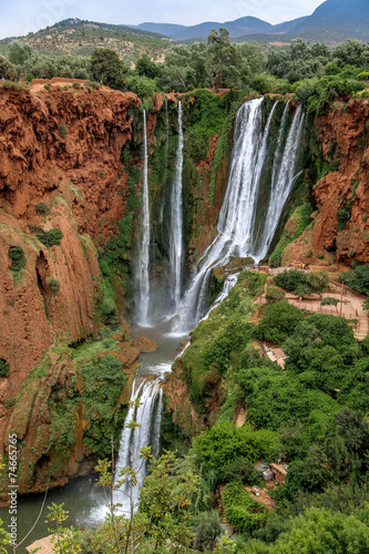 Naklejka - mata magnetyczna na lodówkę cascades d'ouzoud - maroc 1