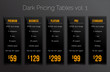 © Mischoko - Dark pricing tables - set of price banner templates